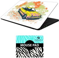 View FineArts Automobiles - LS5322 Laptop Skin and Mouse Pad Combo Set(Multicolor) Laptop Accessories Price Online(FineArts)