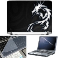 FineArts Abstract Dragon 3 in 1 Laptop Skin Pack With Screen Guard & Key Protector Combo Set(Multicolor)   Laptop Accessories  (FineArts)