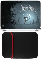 FineArts Don'T Starve Laptop Skin with Reversible Laptop Sleeve Combo Set(Multicolor)   Laptop Accessories  (FineArts)