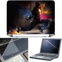 View FineArts Man Dancing 3 in 1 Laptop Skin Pack With Screen Guard & Key Protector Combo Set(Multicolor) Laptop Accessories Price Online(FineArts)