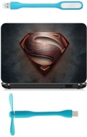 Print Shapes Steel brown superman Combo Set(Multicolor)   Laptop Accessories  (Print Shapes)