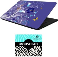 FineArts Floral - LS5573 Laptop Skin and Mouse Pad Combo Set(Multicolor)   Laptop Accessories  (FineArts)