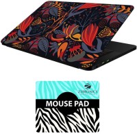 FineArts Floral - LS5658 Laptop Skin and Mouse Pad Combo Set(Multicolor)   Laptop Accessories  (FineArts)