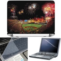 FineArts Pnc Park Firework 3 in 1 Laptop Skin Pack With Screen Guard & Key Protector Combo Set(Multicolor)   Laptop Accessories  (FineArts)