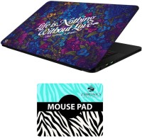 FineArts Quotes - LS5807 Laptop Skin and Mouse Pad Combo Set(Multicolor)   Laptop Accessories  (FineArts)