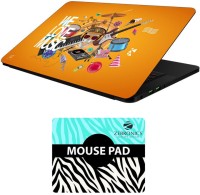 FineArts Music - LS5757 Laptop Skin and Mouse Pad Combo Set(Multicolor)   Laptop Accessories  (FineArts)