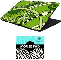 View FineArts Floral - LS5606 Laptop Skin and Mouse Pad Combo Set(Multicolor) Laptop Accessories Price Online(FineArts)