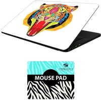 FineArts Animals - LS5295 Laptop Skin and Mouse Pad Combo Set(Multicolor)   Laptop Accessories  (FineArts)