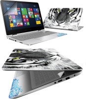 FineArts Tiger Face 4 in 1 Laptop Skin Pack with Screen Guard, Key Protector and Palmrest Skin Combo Set(Multicolor)   Laptop Accessories  (FineArts)