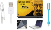 Print Shapes Breaking Bad 2 Laptop Skin with Screen Guard ,Key Guard,Usb led and Charging Data Cable Combo Set(Multicolor)   Laptop Accessories  (Print Shapes)