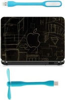 Print Shapes apple sketch Combo Set(Multicolor)   Laptop Accessories  (Print Shapes)