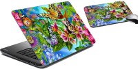 meSleep Butterflies Laptop Skin and Mouse Pad 10 Combo Set(Multicolor)   Laptop Accessories  (meSleep)