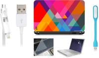 Print Shapes Colourfull triangles Combo Set(Multicolor)   Laptop Accessories  (Print Shapes)