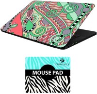FineArts Floral - LS5563 Laptop Skin and Mouse Pad Combo Set(Multicolor)   Laptop Accessories  (FineArts)