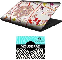 FineArts Floral - LS5651 Laptop Skin and Mouse Pad Combo Set(Multicolor)   Laptop Accessories  (FineArts)