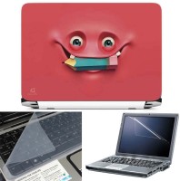 FineArts Happy Pencil 3 in 1 Laptop Skin Pack With Screen Guard & Key Protector Combo Set(Multicolor)   Laptop Accessories  (FineArts)