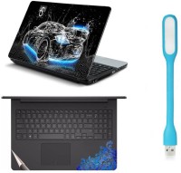 View Namo Arts Laptop Skins with Track Pad Skin and USB Led Light LISLEDHQ1025 Combo Set(Multicolor) Laptop Accessories Price Online(Namo Arts)