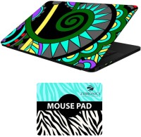 FineArts Floral - LS5612 Laptop Skin and Mouse Pad Combo Set(Multicolor)   Laptop Accessories  (FineArts)