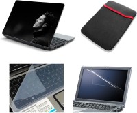 View Namo Art Laptop Accessories Ronaldo BW 4in1 14.1 Combo Set(MultiColour) Laptop Accessories Price Online(Namo Art)