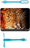 Print Shapes leopard predator Combo Set(Multicolor)   Laptop Accessories  (Print Shapes)