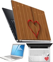 FineArts Heart H071 4 in 1 Laptop Skin Pack with Screen Guard, Key Protector and Palmrest Skin Combo Set(Multicolor)   Laptop Accessories  (FineArts)