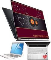 View FineArts Heart H059 4 in 1 Laptop Skin Pack with Screen Guard, Key Protector and Palmrest Skin Combo Set(Multicolor) Laptop Accessories Price Online(FineArts)