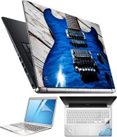 FineArts Blue Guitar 4 in 1 Laptop Skin Pack with Screen Guard, Key Protector and Palmrest Skin Combo Set(Multicolor)   Laptop Accessories  (FineArts)