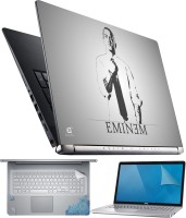 View FineArts Eminem 4 in 1 Laptop Skin Pack with Screen Guard, Key Protector and Palmrest Skin Combo Set(Multicolor) Laptop Accessories Price Online(FineArts)