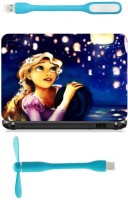 Print Shapes Cindrella girl Combo Set(Multicolor)   Laptop Accessories  (Print Shapes)