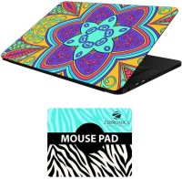 FineArts Floral - LS5552 Laptop Skin and Mouse Pad Combo Set(Multicolor)   Laptop Accessories  (FineArts)