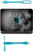 Print Shapes Green apple steel background Combo Set(Multicolor)   Laptop Accessories  (Print Shapes)