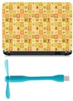 Print Shapes Yellow Art Texture Combo Set(Multicolor)   Laptop Accessories  (Print Shapes)