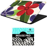 FineArts Floral - LS5537 Laptop Skin and Mouse Pad Combo Set(Multicolor)   Laptop Accessories  (FineArts)