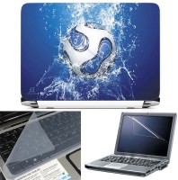 View FineArts Football Water Effect 3 in 1 Laptop Skin Pack With Screen Guard & Key Protector Combo Set(Multicolor) Laptop Accessories Price Online(FineArts)