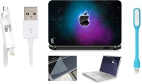 Print Shapes Galaxy Apple Combo Set(Multicolor)   Laptop Accessories  (Print Shapes)