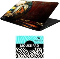 FineArts Football - LS5678 Laptop Skin and Mouse Pad Combo Set(Multicolor)   Laptop Accessories  (FineArts)