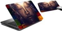 meSleep Saint Laptop Skin and Mouse Pad 37 Combo Set(Multicolor)   Laptop Accessories  (meSleep)