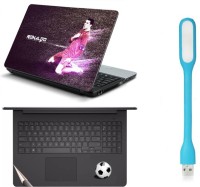 Namo Arts Laptop Skins with Track Pad Skin and USB Led Light LISLEDHQ1045 Combo Set(Multicolor)   Laptop Accessories  (Namo Arts)