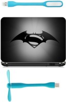Print Shapes Black batman vs superman Combo Set(Multicolor)   Laptop Accessories  (Print Shapes)