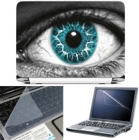 FineArts Abstract Eyes 3 in 1 Laptop Skin Pack With Screen Guard & Key Protector Combo Set(Multicolor)   Laptop Accessories  (FineArts)