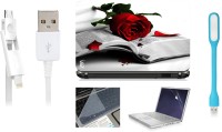 Print Shapes Rose with Book Combo Set(Multicolor)   Laptop Accessories  (Print Shapes)