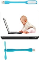 Print Shapes Funny Baby with Laptop Combo Set(Multicolor)   Laptop Accessories  (Print Shapes)