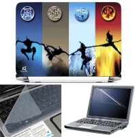 FineArts Ninja 3 in 1 Laptop Skin Pack With Screen Guard & Key Protector Combo Set(Multicolor)   Laptop Accessories  (FineArts)