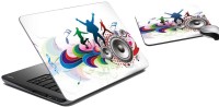 meSleep Music Laptop Skin and Mouse Pad 21 Combo Set(Multicolor)   Laptop Accessories  (meSleep)