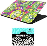 FineArts Floral - LS5571 Laptop Skin and Mouse Pad Combo Set(Multicolor)   Laptop Accessories  (FineArts)