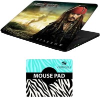 View FineArts Famous Characters - LS5527 Laptop Skin and Mouse Pad Combo Set(Multicolor) Laptop Accessories Price Online(FineArts)