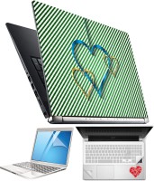 FineArts Heart H062 4 in 1 Laptop Skin Pack with Screen Guard, Key Protector and Palmrest Skin Combo Set(Multicolor)   Laptop Accessories  (FineArts)