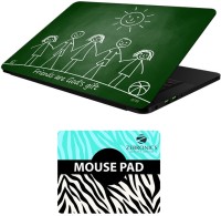 FineArts Quotes - LS5821 Laptop Skin and Mouse Pad Combo Set(Multicolor)   Laptop Accessories  (FineArts)