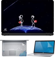 FineArts Propose At Night 4 in 1 Laptop Skin Pack with Screen Guard, Key Protector and Palmrest Skin Combo Set(Multicolor)   Laptop Accessories  (FineArts)