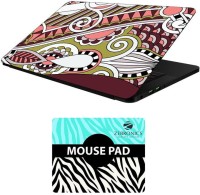 FineArts Floral - LS5548 Laptop Skin and Mouse Pad Combo Set(Multicolor)   Laptop Accessories  (FineArts)